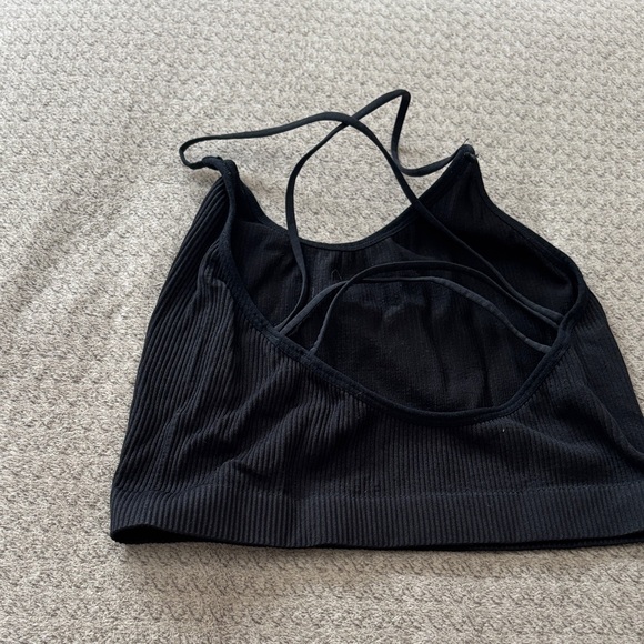 Colsie Black Ribbed Bralette size small - Picture 4 of 5